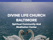 Tablet Screenshot of divinelifechurch.org